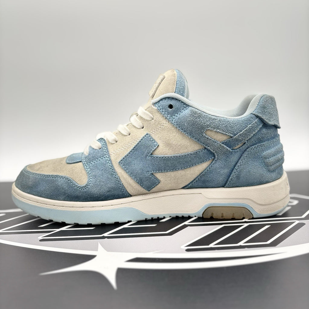 Size 45 EU (12 US) - Off-White Out of Office Suede ' Light Blue, White ‘