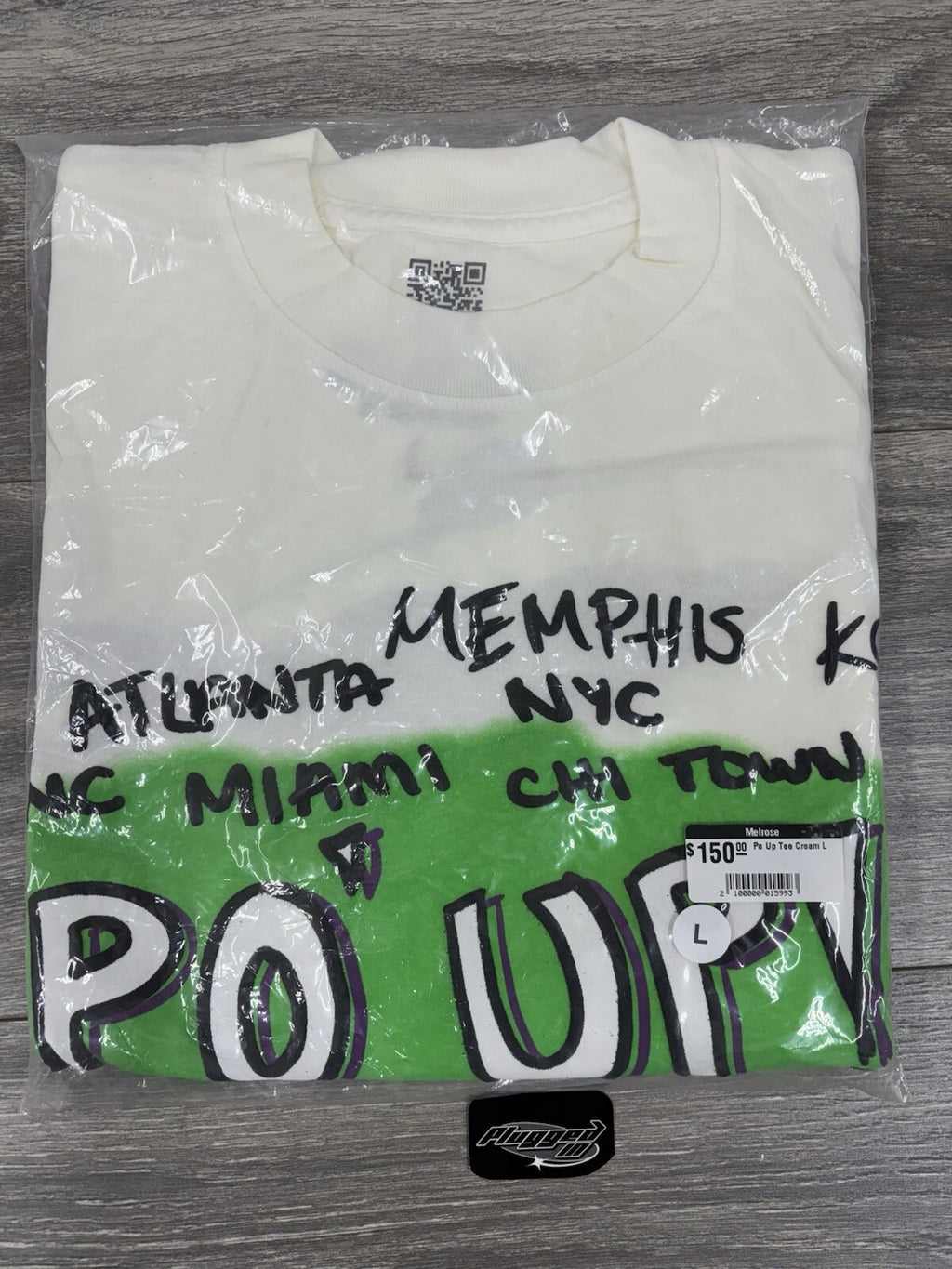 Size L - Awful Lot Of Cough Syrup Po’ Up! Shirt ‘ Cream ‘ | BRAND NEW!