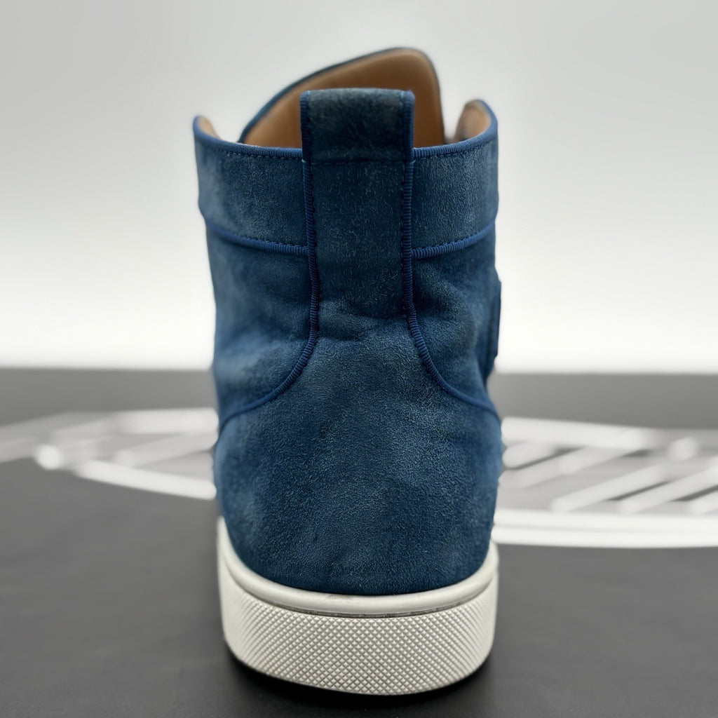 Size 43.5 (10.5 US) -Christian Louboutin High ' Blue White’ | GOOD CONDITION!