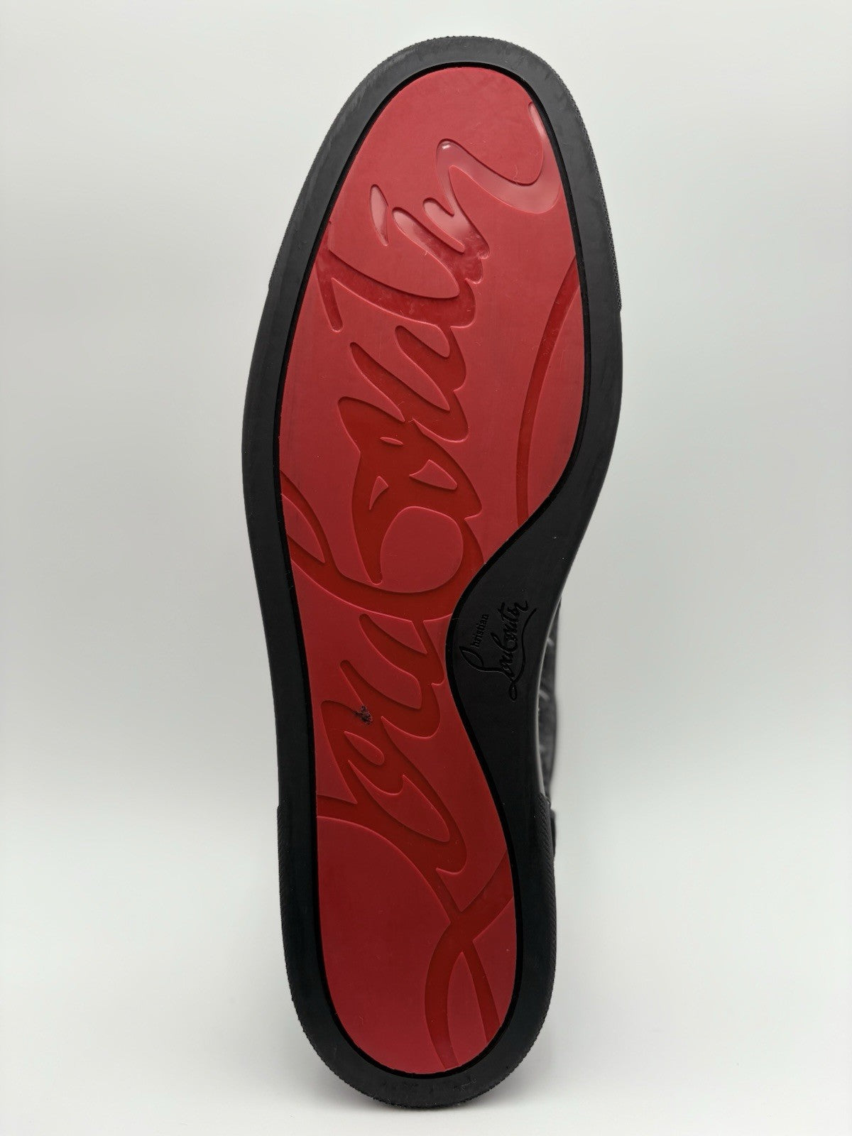 Size 45.5 (12.5 US) Christian Louboutin Rantulow Orlato Flat ' Black ' EXCELLENT
