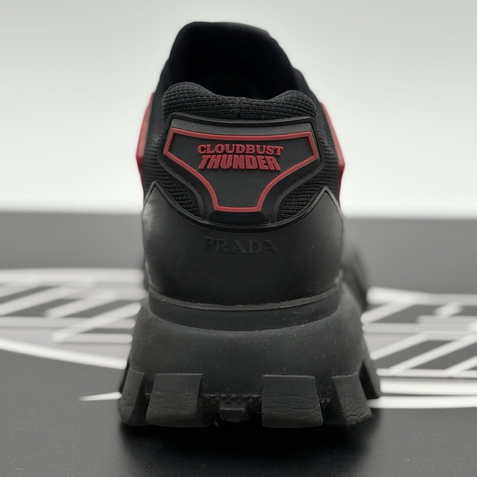 Size 9 UK (10 US) - Prada Cloudbust Thunder ' Red Black ' | GREAT CONDITION!