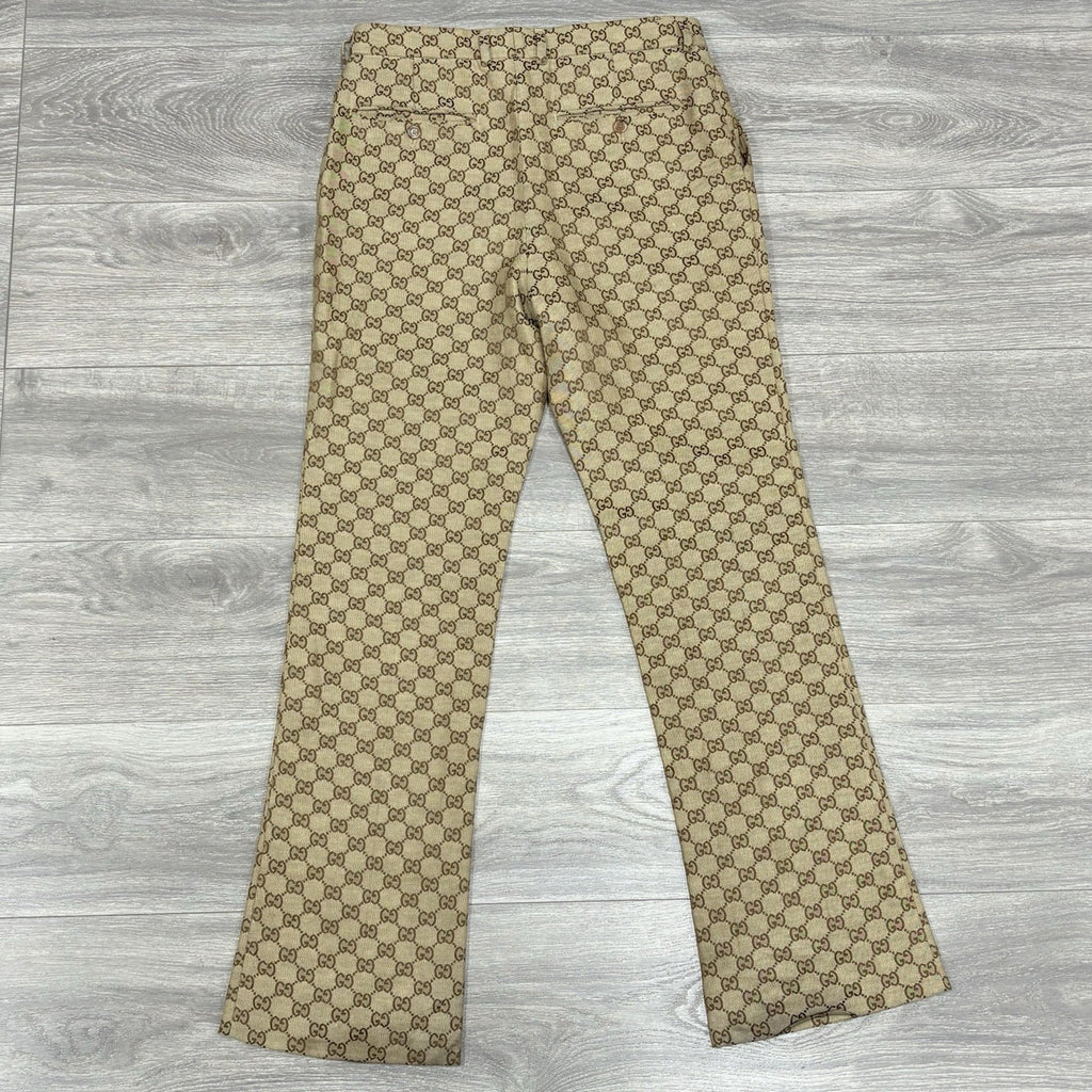 Size 50 - Gucci Jacquard Monogram Canvas Pants | SUPER CLEAN!