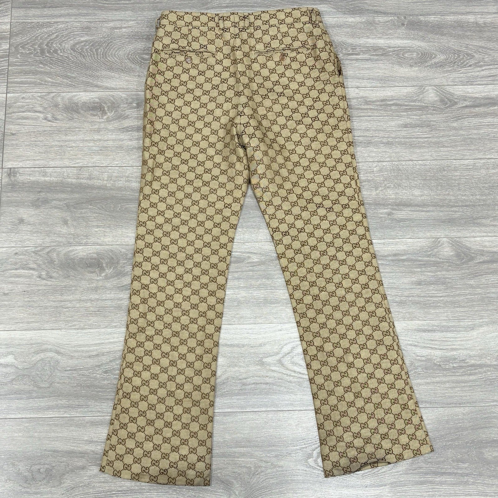 Size 50 - Gucci Jacquard Monogram Canvas Pants | SUPER CLEAN!