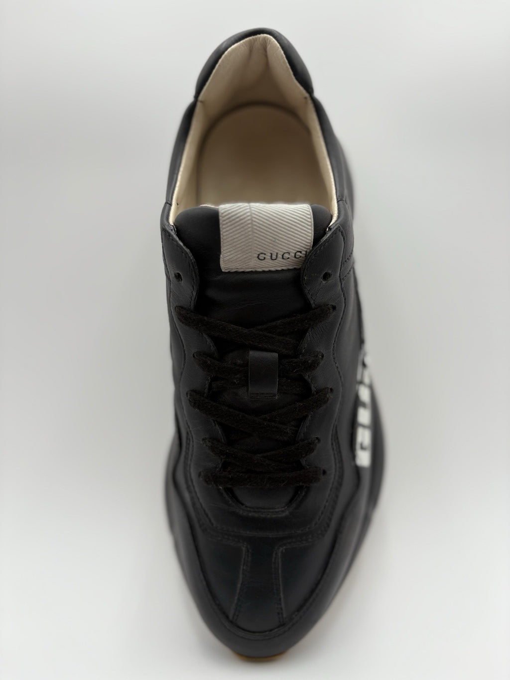 Size 8 G (8.5 US) Gucci Rhyton " Gucci Band " ' Black ' | GREAT COND!