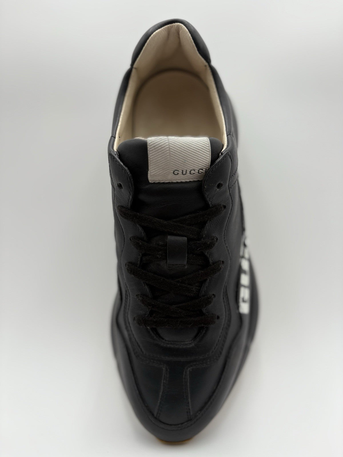 Size 8 G (8.5 US) Gucci Rhyton " Gucci Band " ' Black ' | GREAT COND!