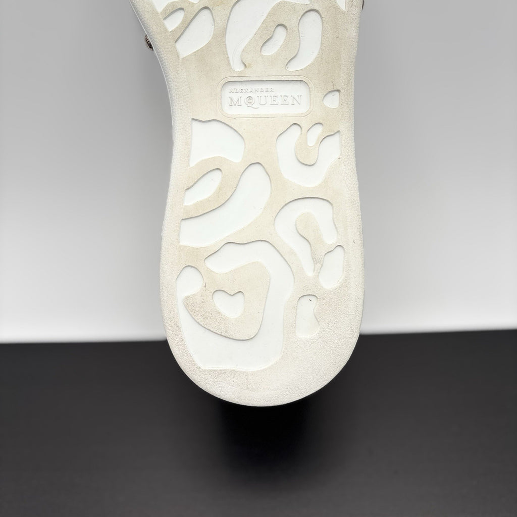 Size 44 (11 US) - Alexander McQueen Front Studded  ' White, Black ' | GREAT!