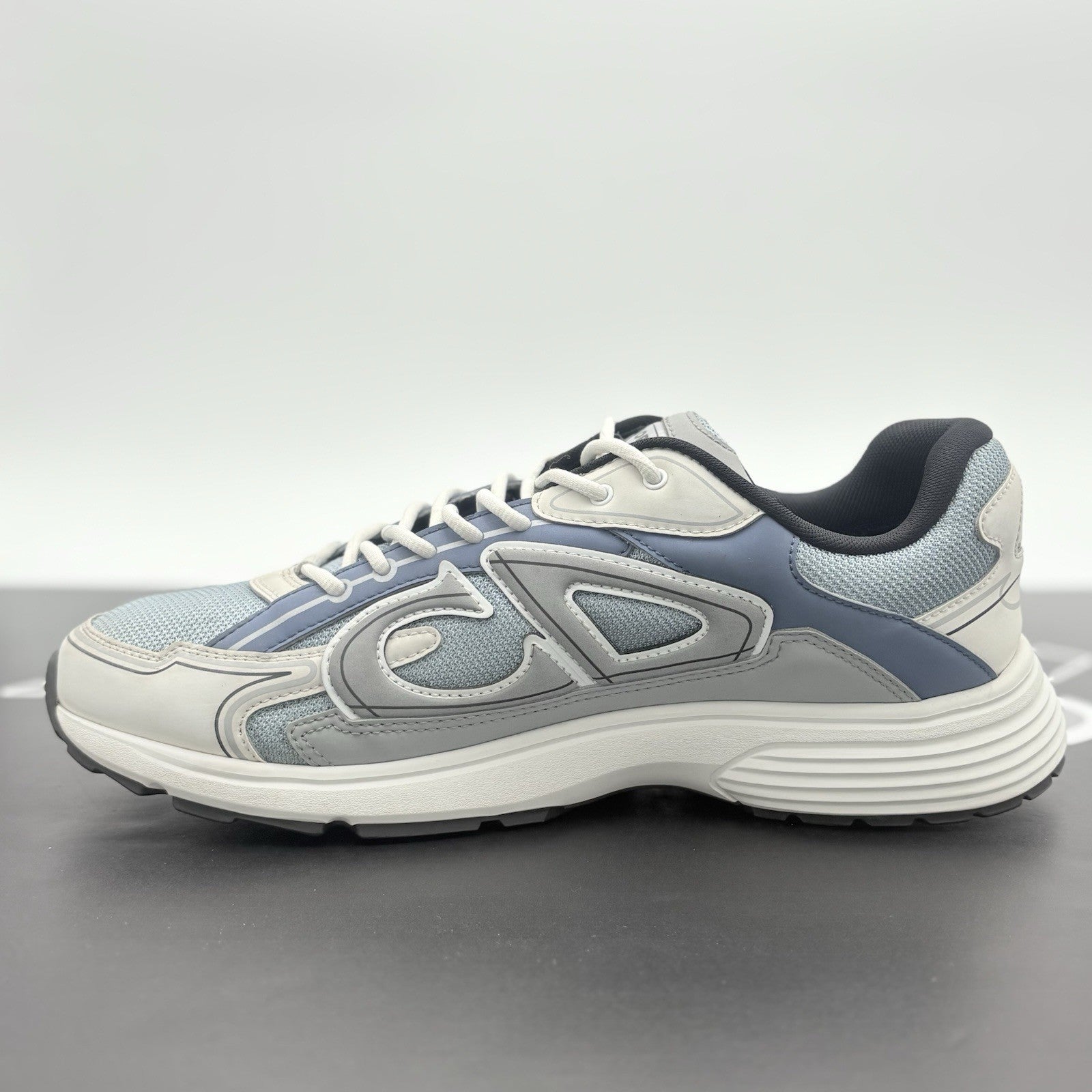 Size 46 (13 US) - Dior B30 Reflective Sneaker ' Blue Grey White ' | SUPER CLEAN!