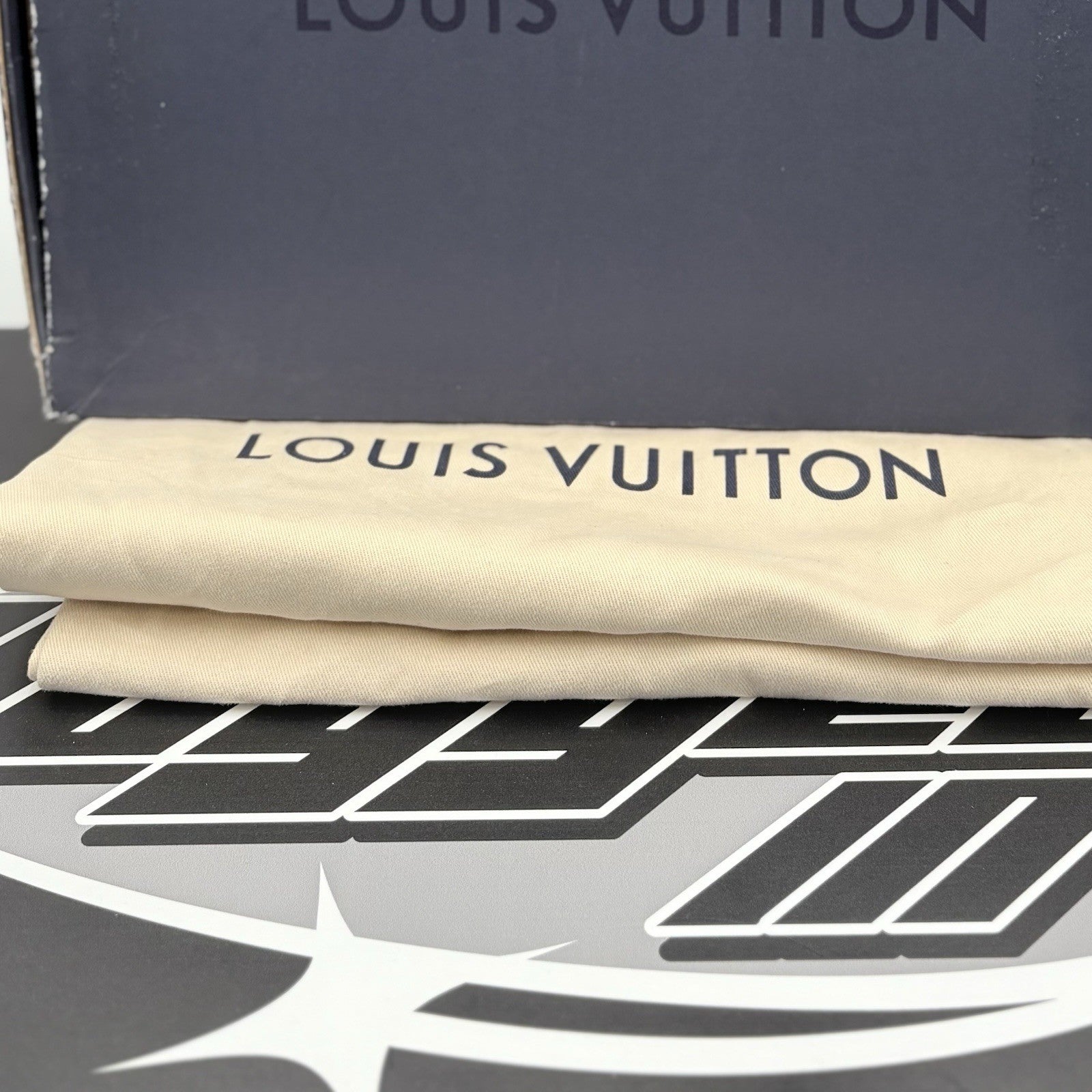 Size 9.5 LV (10.5-11 US) Louis Vuitton Trainer ' Blue Brown Checkered ' | NEW!