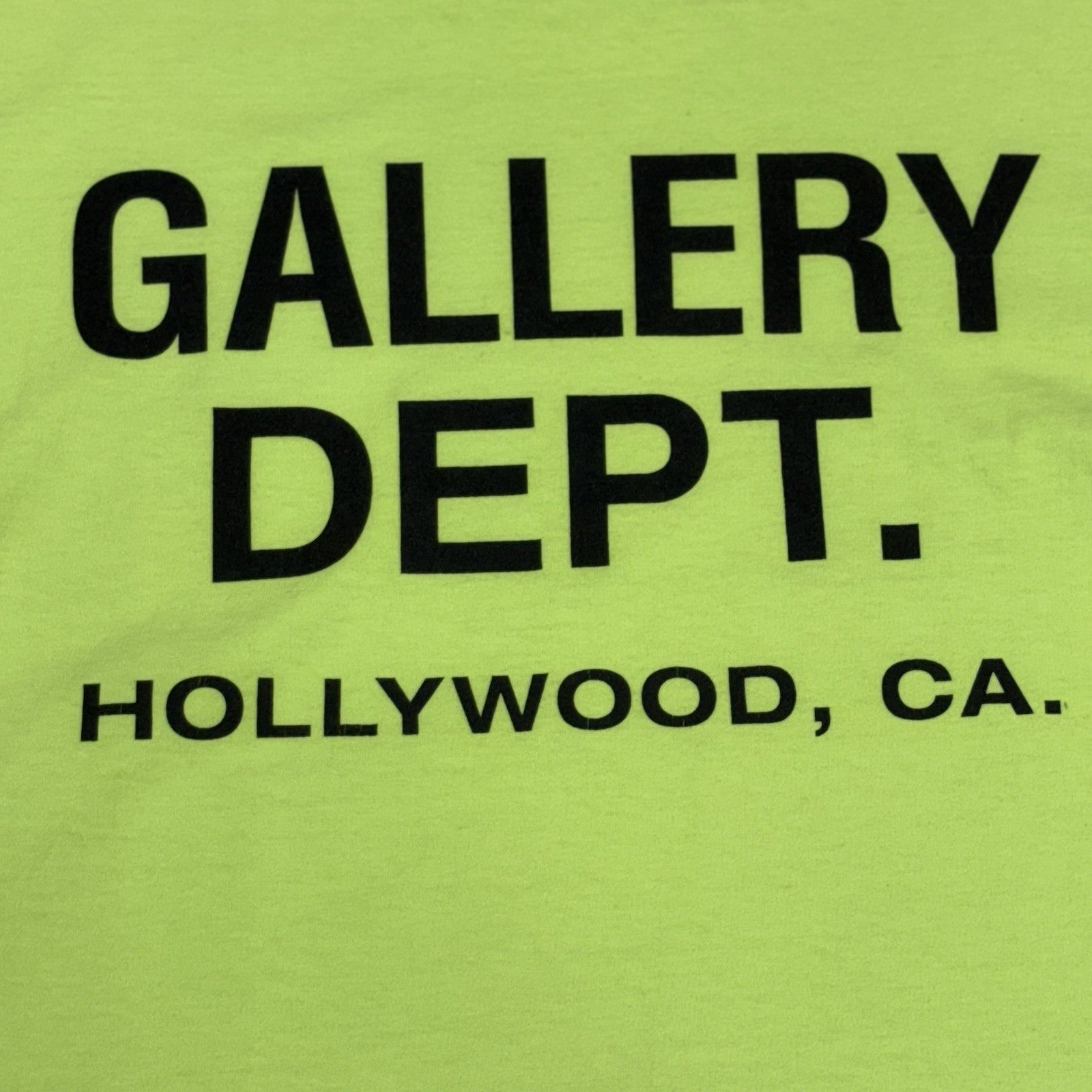 Size Large - Gallery Dept Souvenir Tee ' Lime Green ' | ONLY WORN 1x