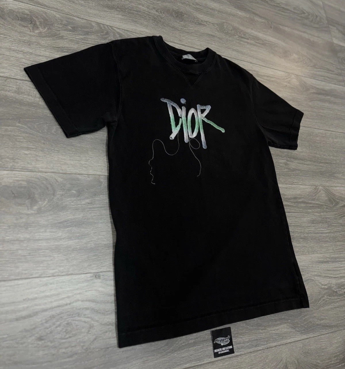 Size Small - Dior Shawn Stussy Embroidered Logo T-Shirt