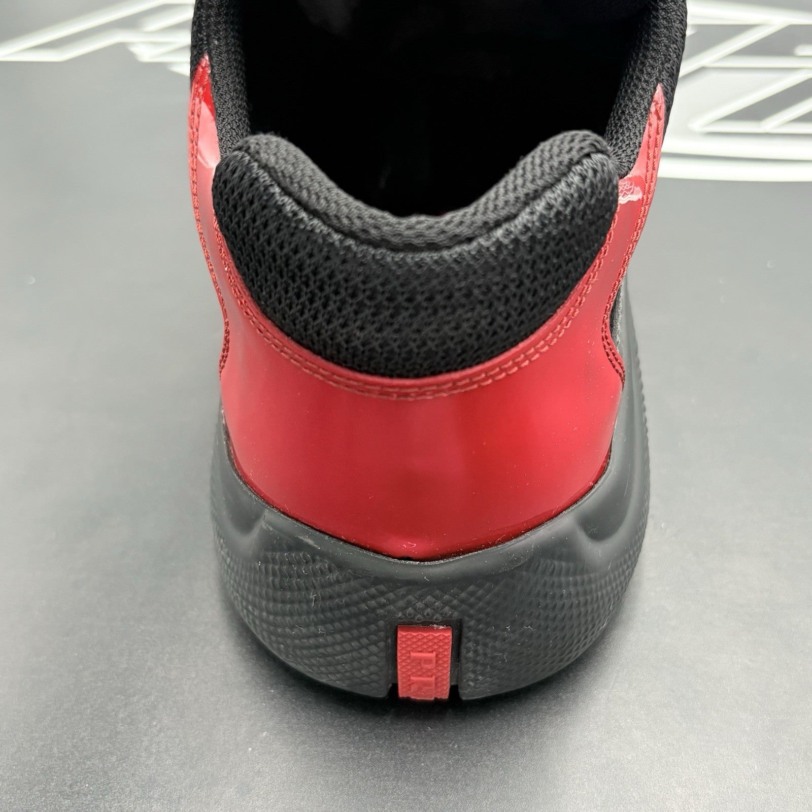 Size 10 UK (11 US) - Prada Americas Cup ' Anthracite Red ' | EXCELLENT CONDITION