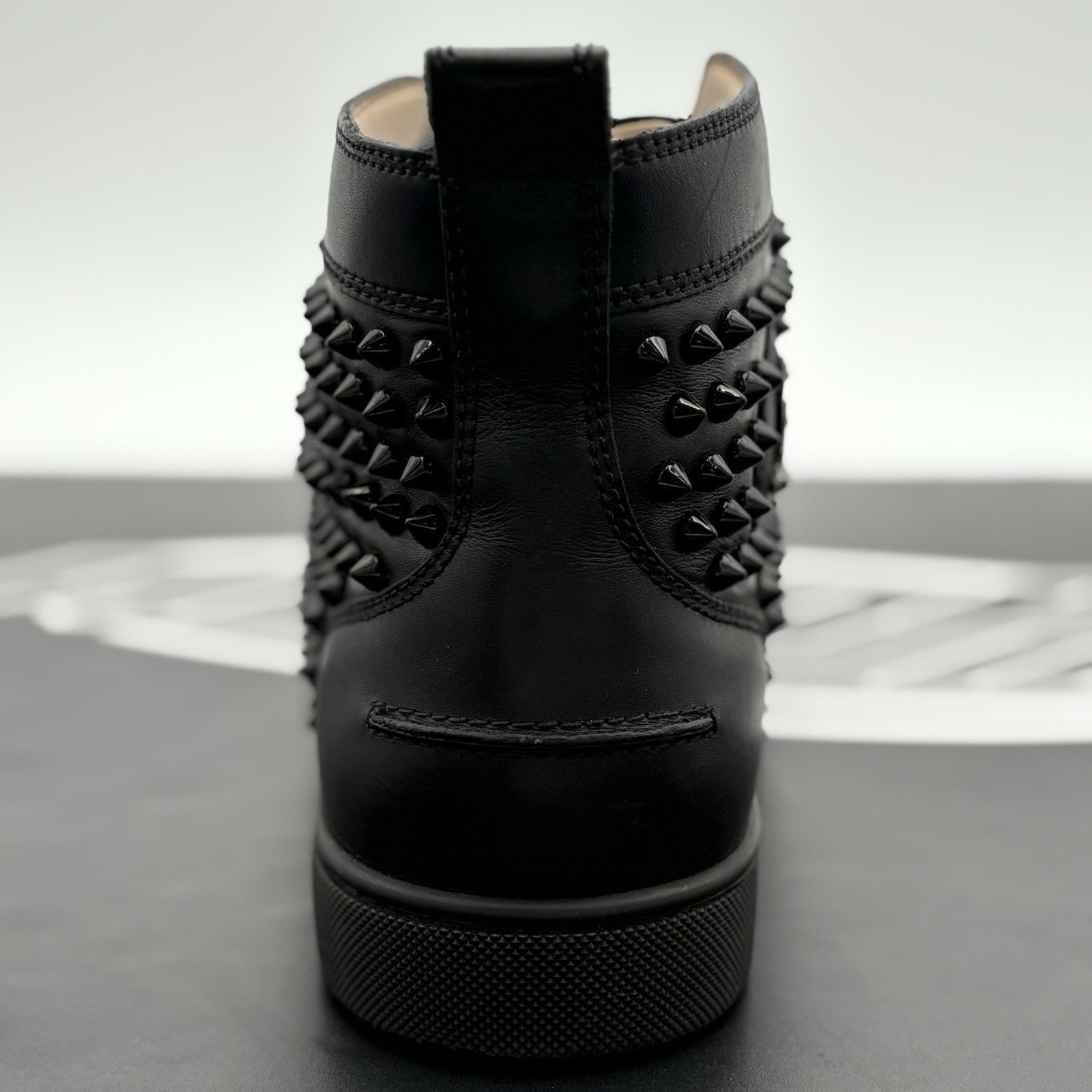 Size 43 (10 US) Christian Louboutin High Spikes ' Black ' | GREAT CONDITION!