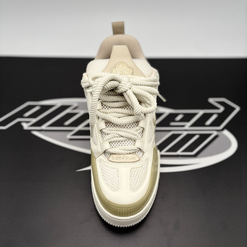 Size 7.5 LV (8.5-9 US) - Louis Vuitton Skate ' Beige White ' | GREAT COND!