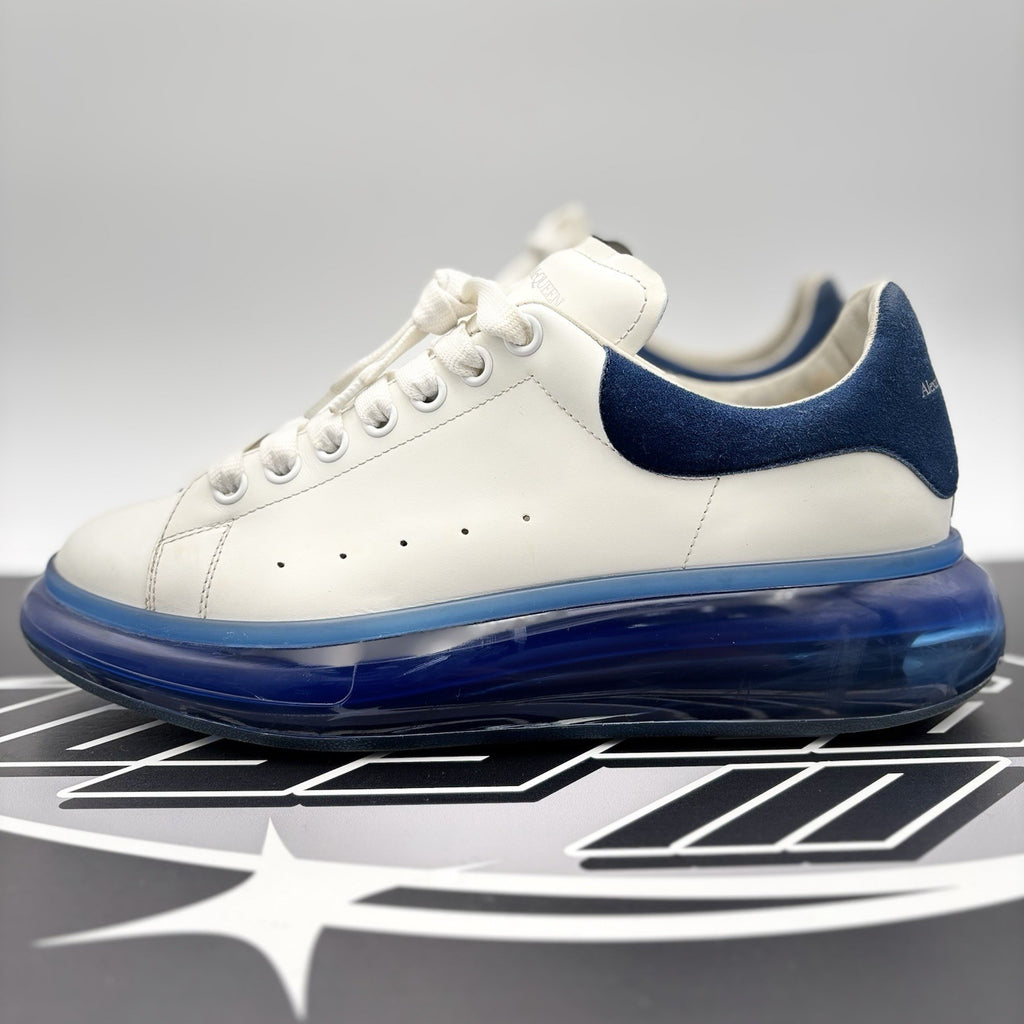 Size 43 EU (10 US) - Alexander McQueen ' White, Blue Bottoms ' | GOOD CONDITION!