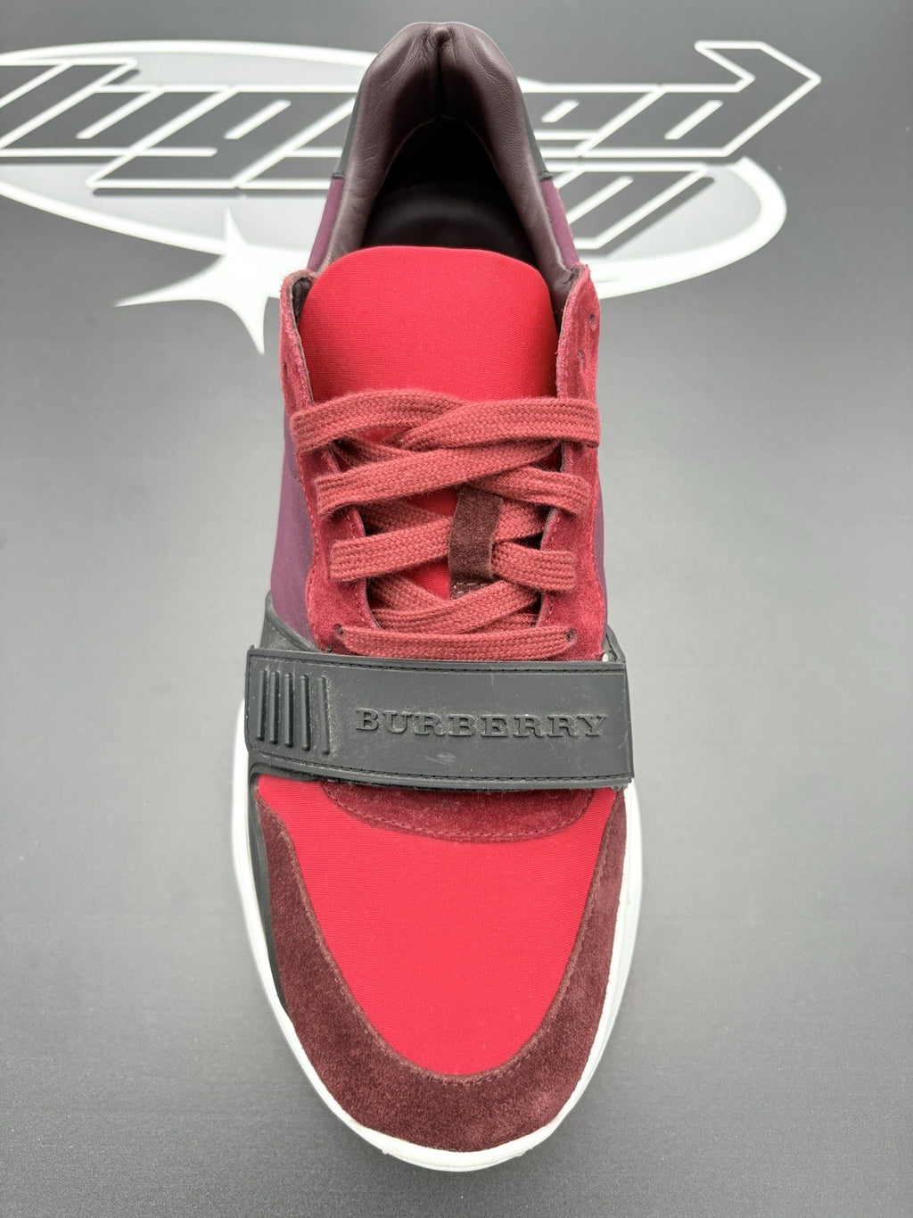 Size 43.5 (10.5 US) - Burberry Regis Sneaker ' Red Black ' | GREAT CONDITION!