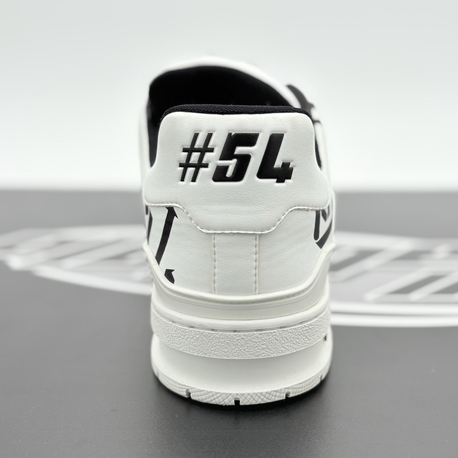 Size 10 LV (11-11.5 US) Louis Vuitton Trainer ' White Black Recycled ' | CLEAN!