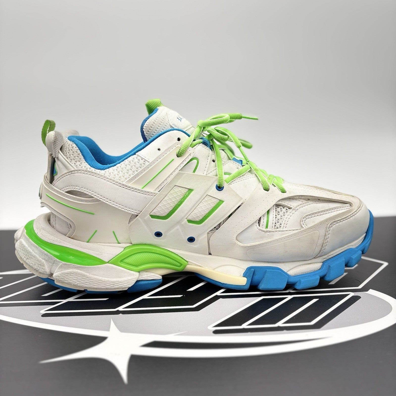 Size 45 (12 US) - Balenciaga Track ' White Blue Green ' | GREAT CONDITION!
