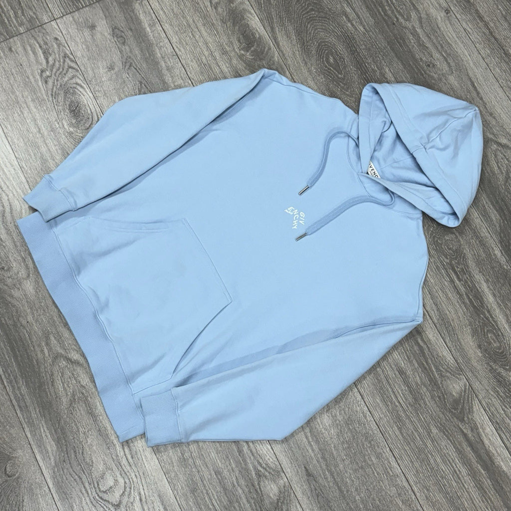 Size S - Givenchy Refracted Embroidered Hoodie ' Baby Blue ' | GREAT CONDITION!