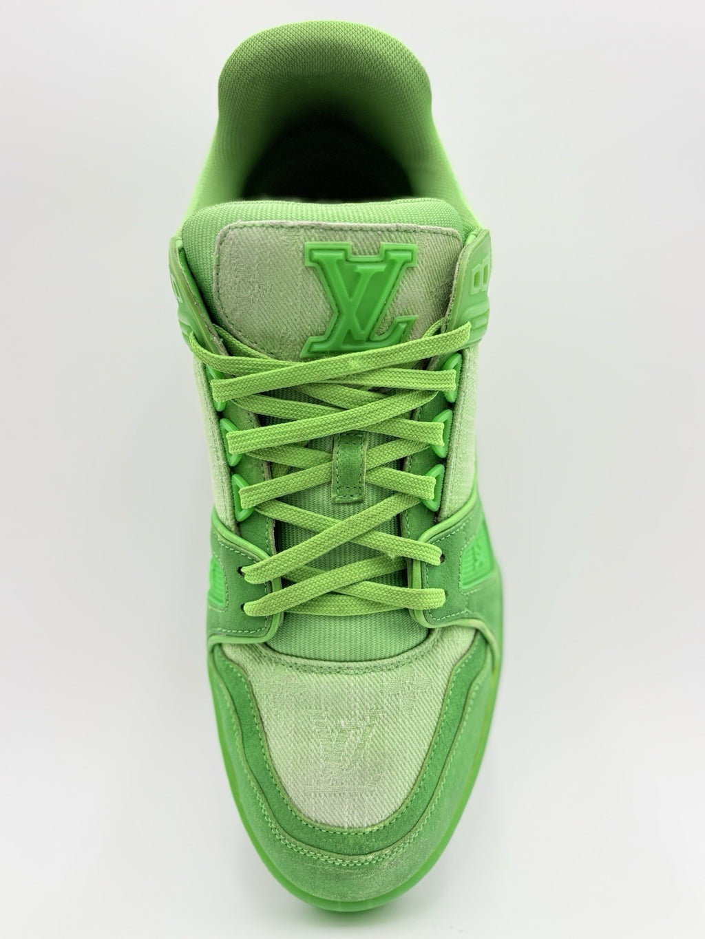 Size 7 LV (8-8.5 US) - Louis Vuitton Trainer ' Slime Green ' | GREAT CONDITION!