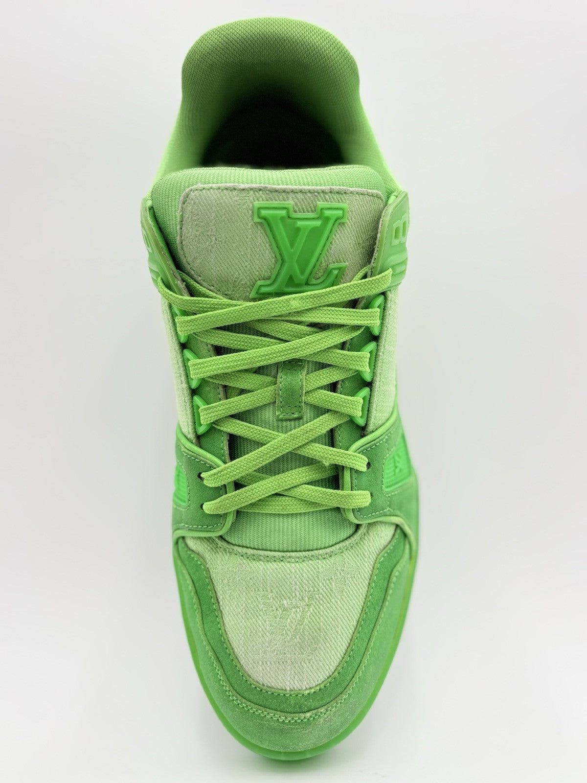 Size 7 LV (8-8.5 US) - Louis Vuitton Trainer ' Slime Green ' | GREAT CONDITION!