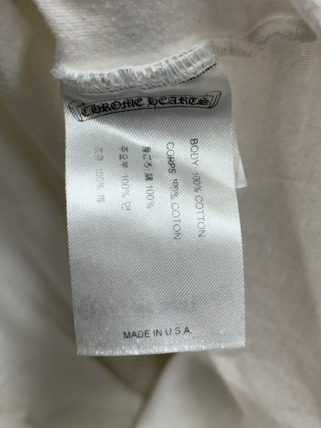 Size Medium - Chrome Hearts Tokyo Exclusive Scroll Label T- Shirt ' White '