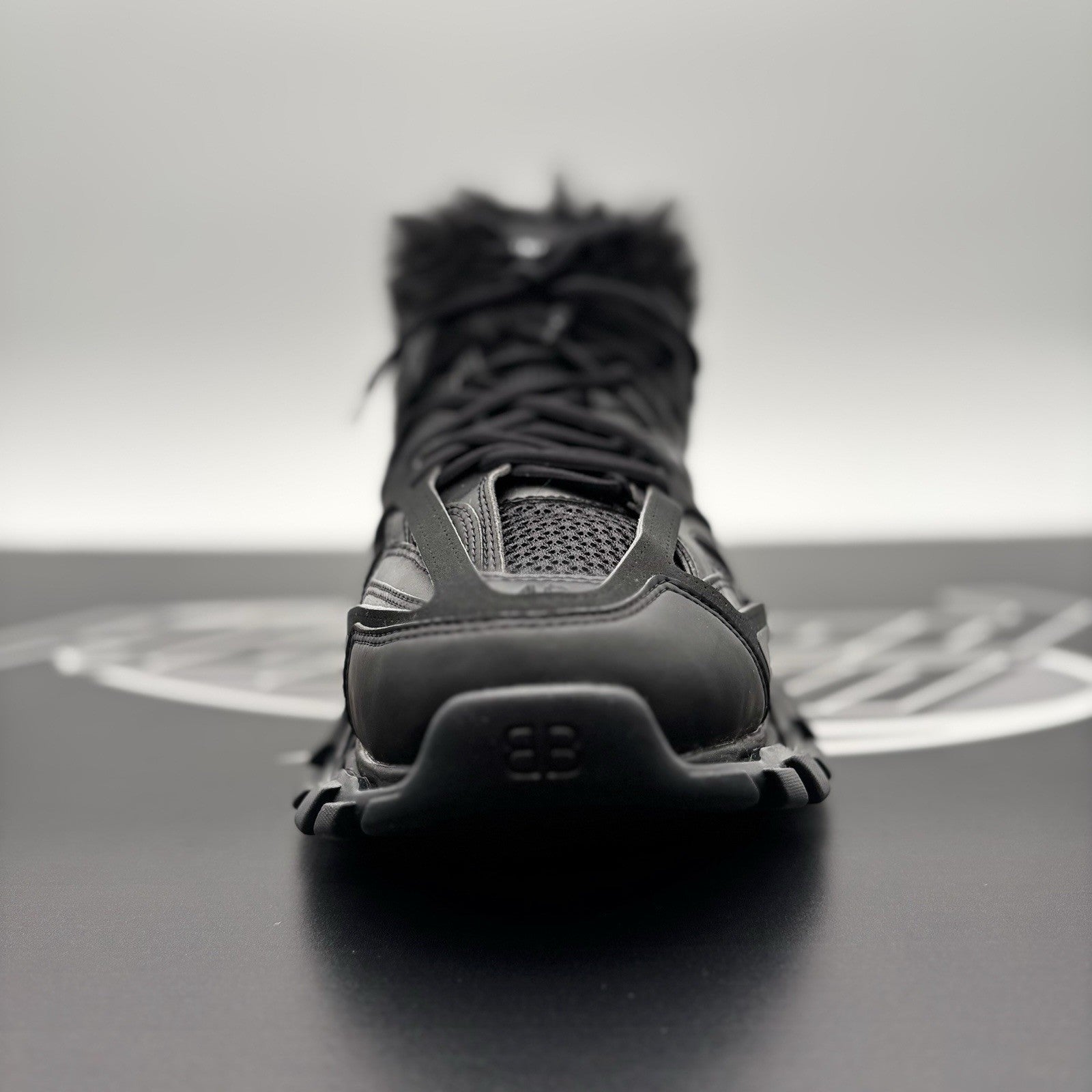 Size 46 (US 13) - Balenciaga Track Faux Fur ‘ Black ' | BRAND NEW!