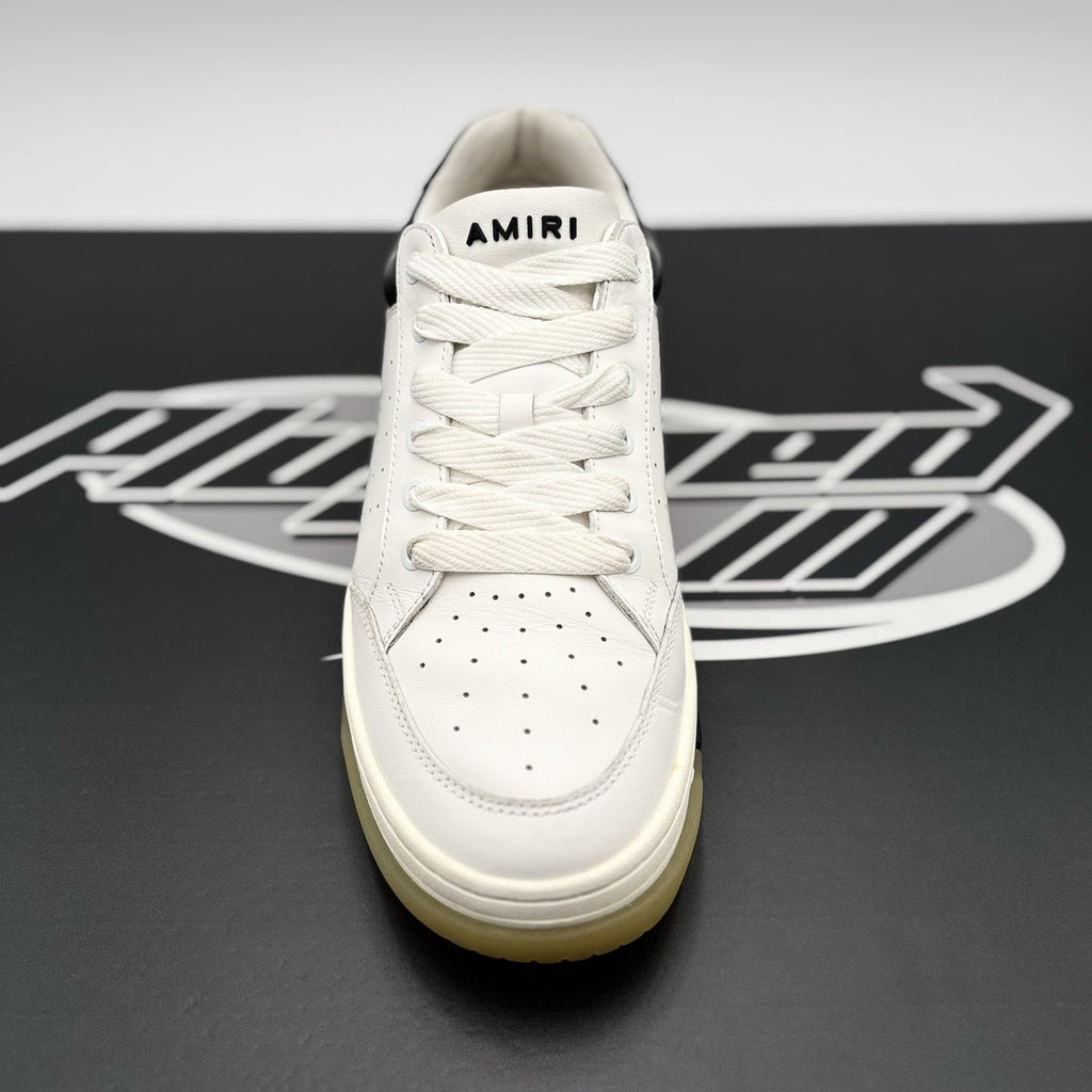 Size 43 (10US) - Amiri Stadium Low Top Sneakers ‘ White , Black ‘ | GOOD COND!