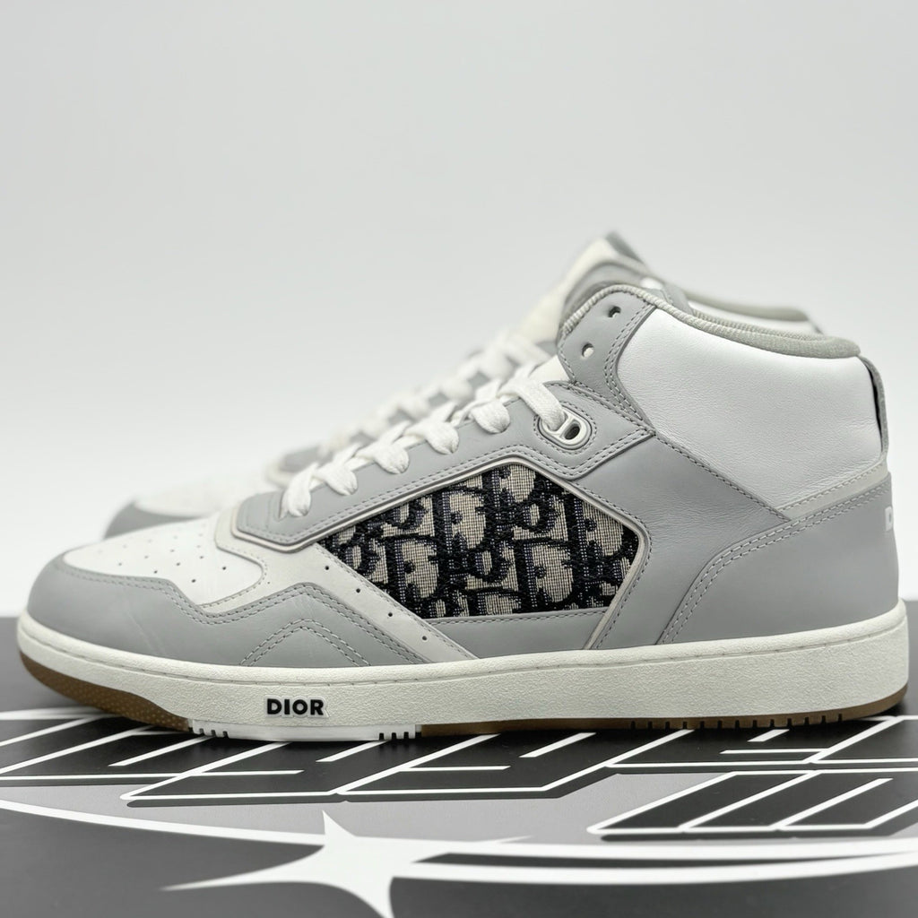 Size 45 (12 US) Dior B27 Oblique High Top ' Grey ' | SUPER CLEAN!