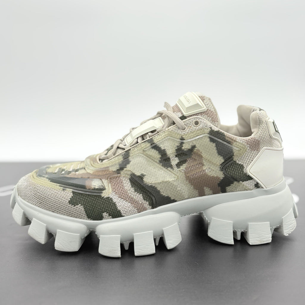 Size 7.5 UK (8.5 US) Prada Cloudbust Thunder Sneakers Men ' Camo ' | GREAT COND!