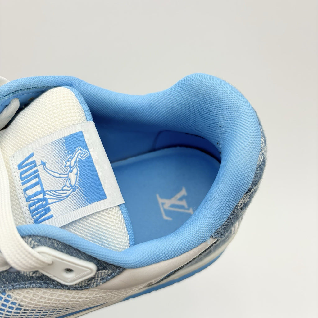 Size 10 LV (11-11.5 US) Louis Vuitton Strap Trainer ' Blue ' | SUPER CLEAN!