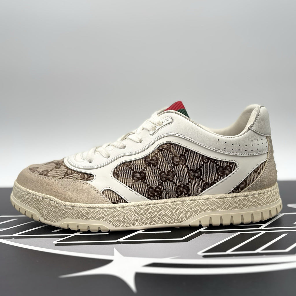 Size 11 G (12 US) - Gucci Re-Web Sneakers GG ‘ White, Beige ‘ | GOOD CONDITION!