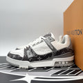 Size 7 LV (8 - 8.5 US) Louis Vuitton Trainer ' Grey Denim ' |  GREAT CONDITION!