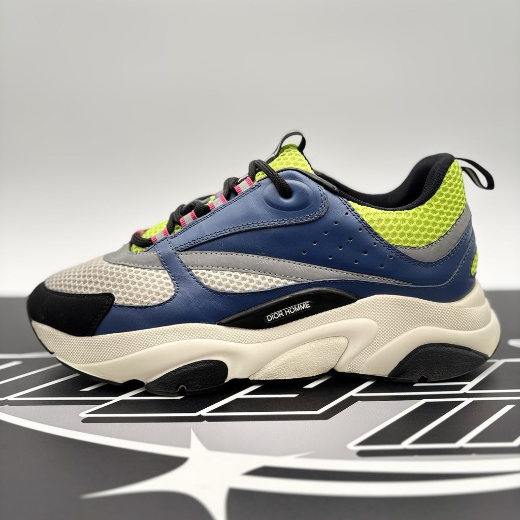 Size 42 (9 US) - Dior B22 Sneaker ' Blue, Lime '| GOOD CONDITION!