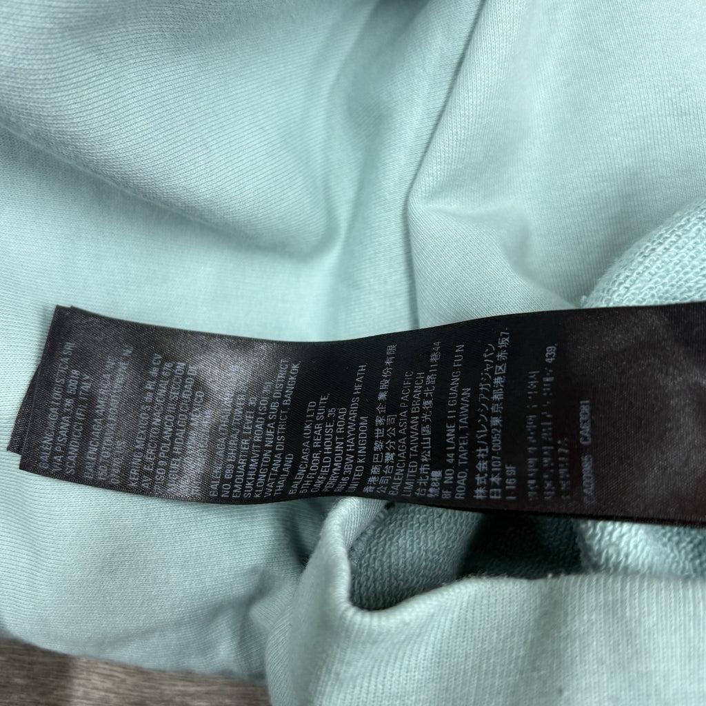 Size Medium - Balenciaga Embroidered BB Icon Logo Hoodie ' Blue ' | GOOD COND!