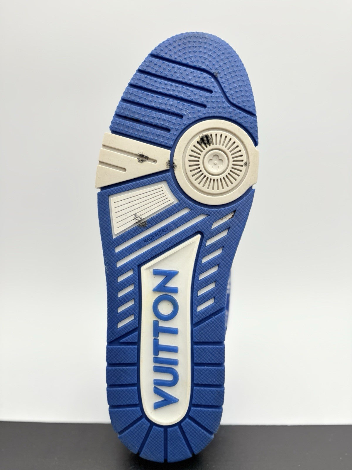 Size 8 LV (9-9.5 US) - Louis Vuitton Trainer ' Blue Monogram ' | SUPER CLEAN!