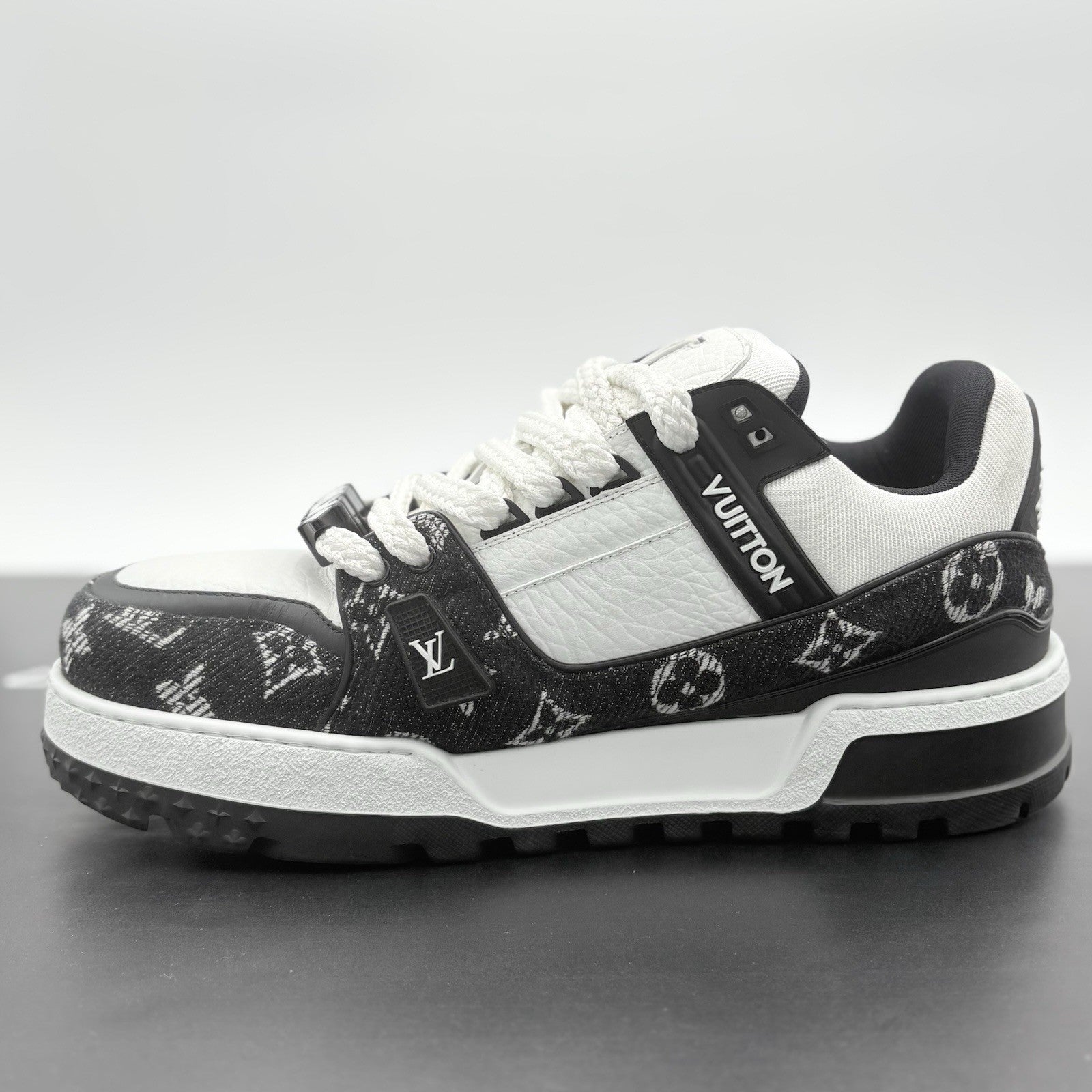 Size 10 LV (11-11.5 US) Louis Vuitton Denim Maxi ' Black ' | ONLY WORN ONCE!