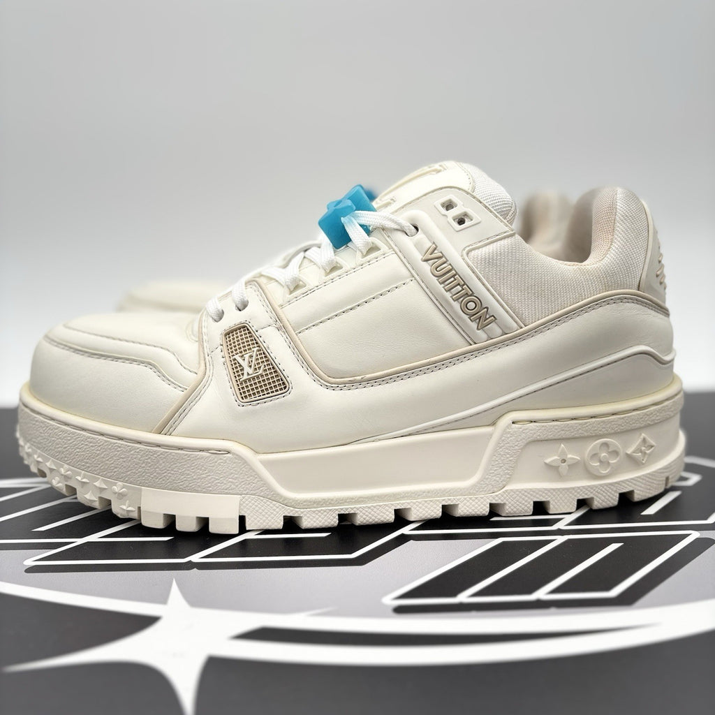 Size 8 LV (9-9.5 US) - Louis Vuitton Maxi Trainer ' White ' | GREAT CONDITION!