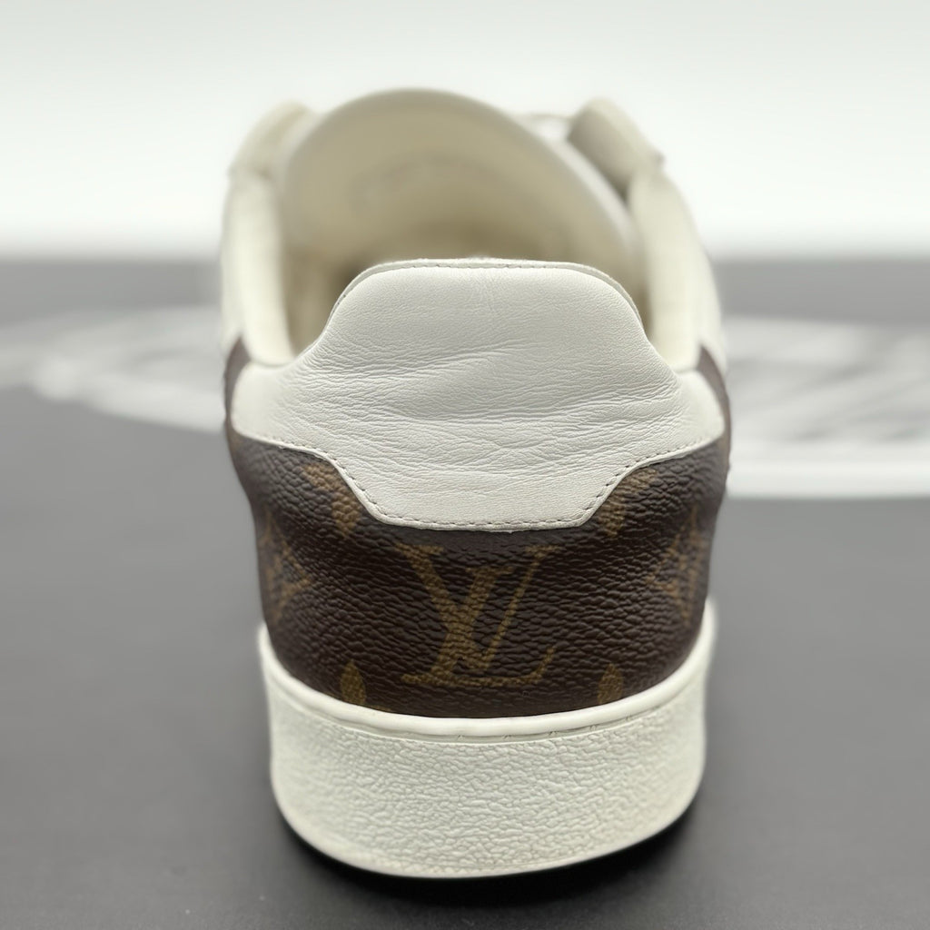 Size 9 LV (10-10.5 US) - Louis Vuitton Rivoli Leather  ' White Brown ' | GOOD!