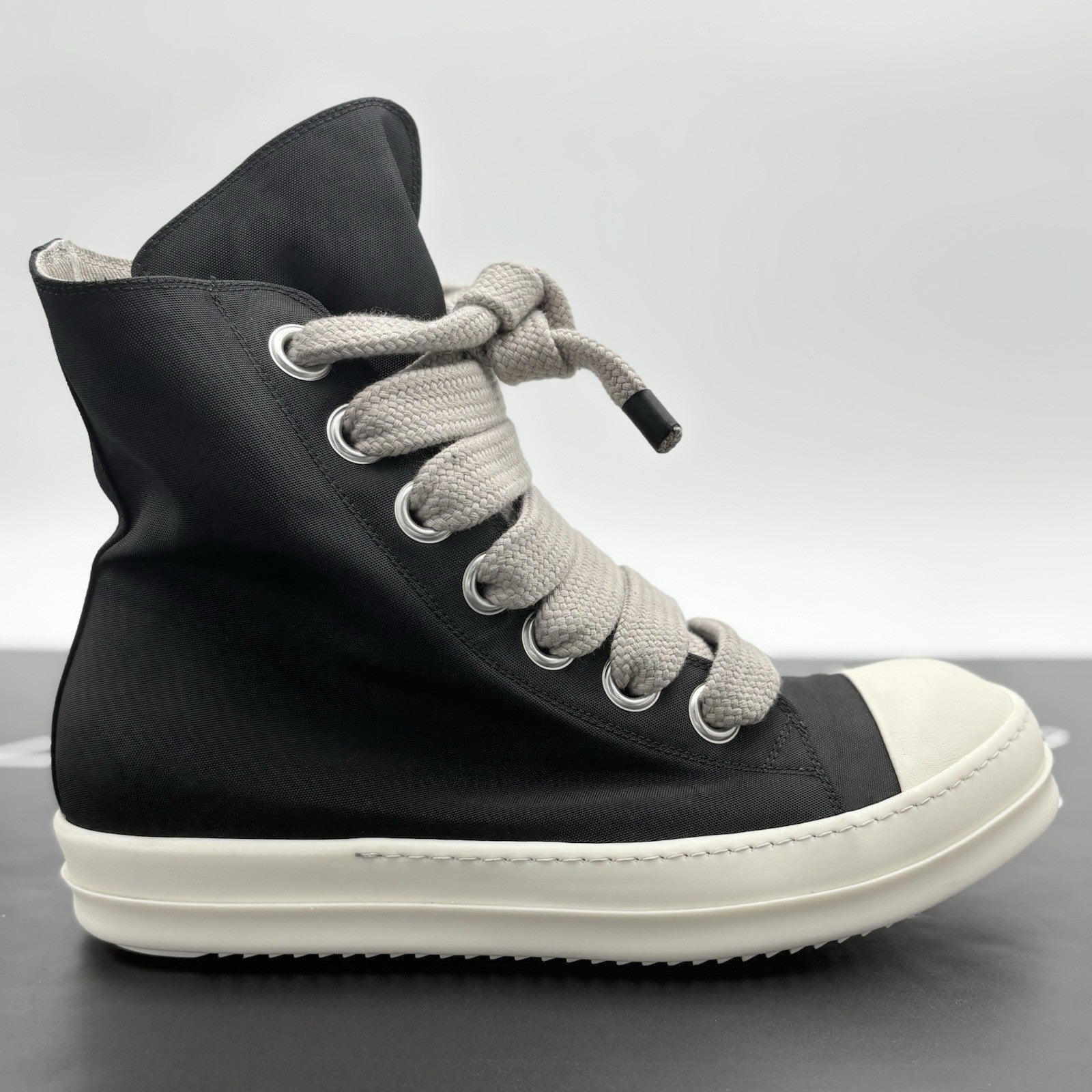 Size 46 (13 US) Rick Owens DRKSHDW Jumbo Lace Sneakers ' Black ' | GREAT COND!
