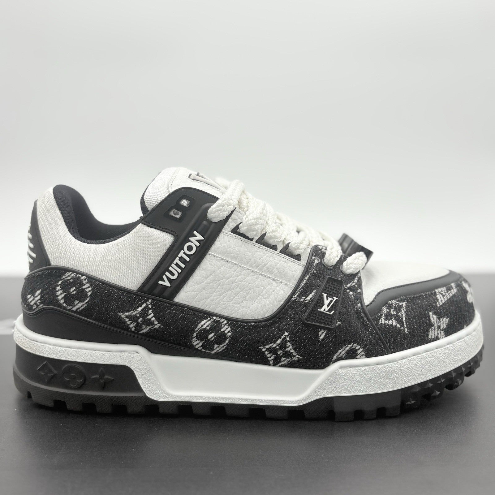 Size 10 LV (11-11.5 US) Louis Vuitton Denim Maxi ' Black ' | ONLY WORN ONCE!