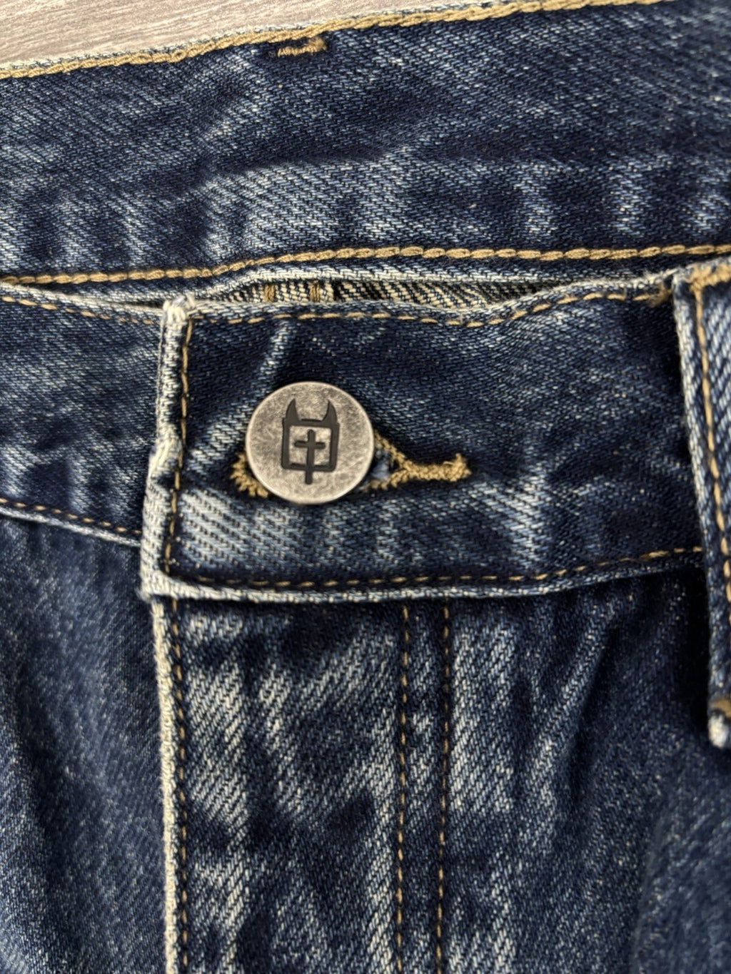 Size 33” - Ksubi X Trippie Redd Baggy Jeans With Zipper ‘ Denim ‘ | BRAND NEW!