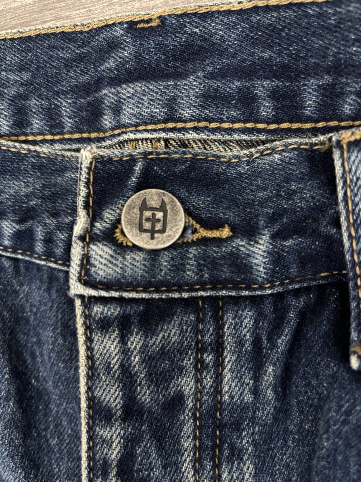 Size 33” - Ksubi X Trippie Redd Baggy Jeans With Zipper ‘ Denim ‘ | BRAND NEW!