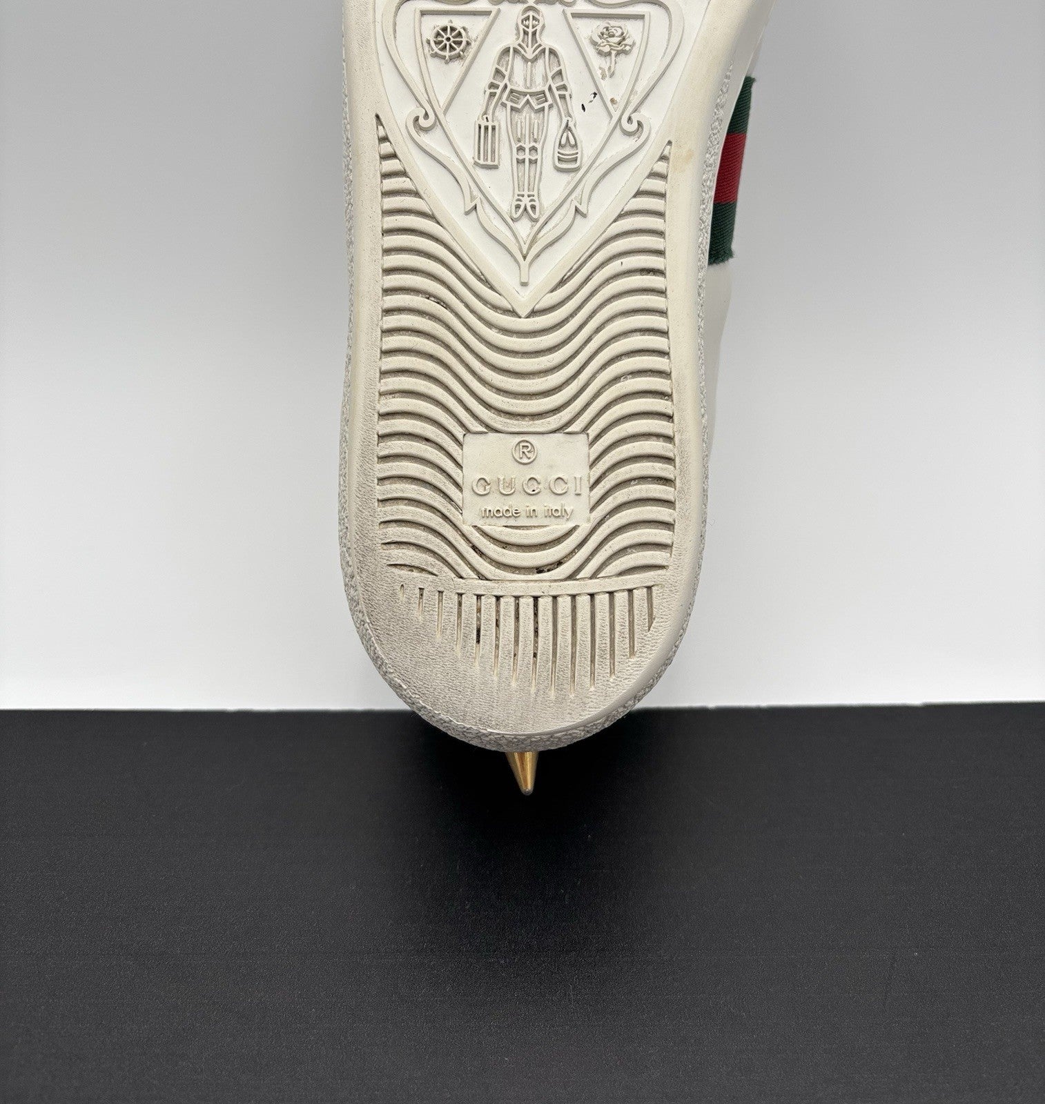 Size 36.5 - Gucci Ace Studded ' White, Pearls ' | GREAT CONDITION!