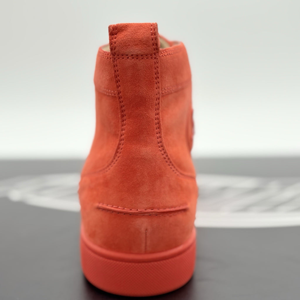 Size 45.5 (12.5 US) - Christian Louboutin Spikes ' Orange ' | BRAND NEW!