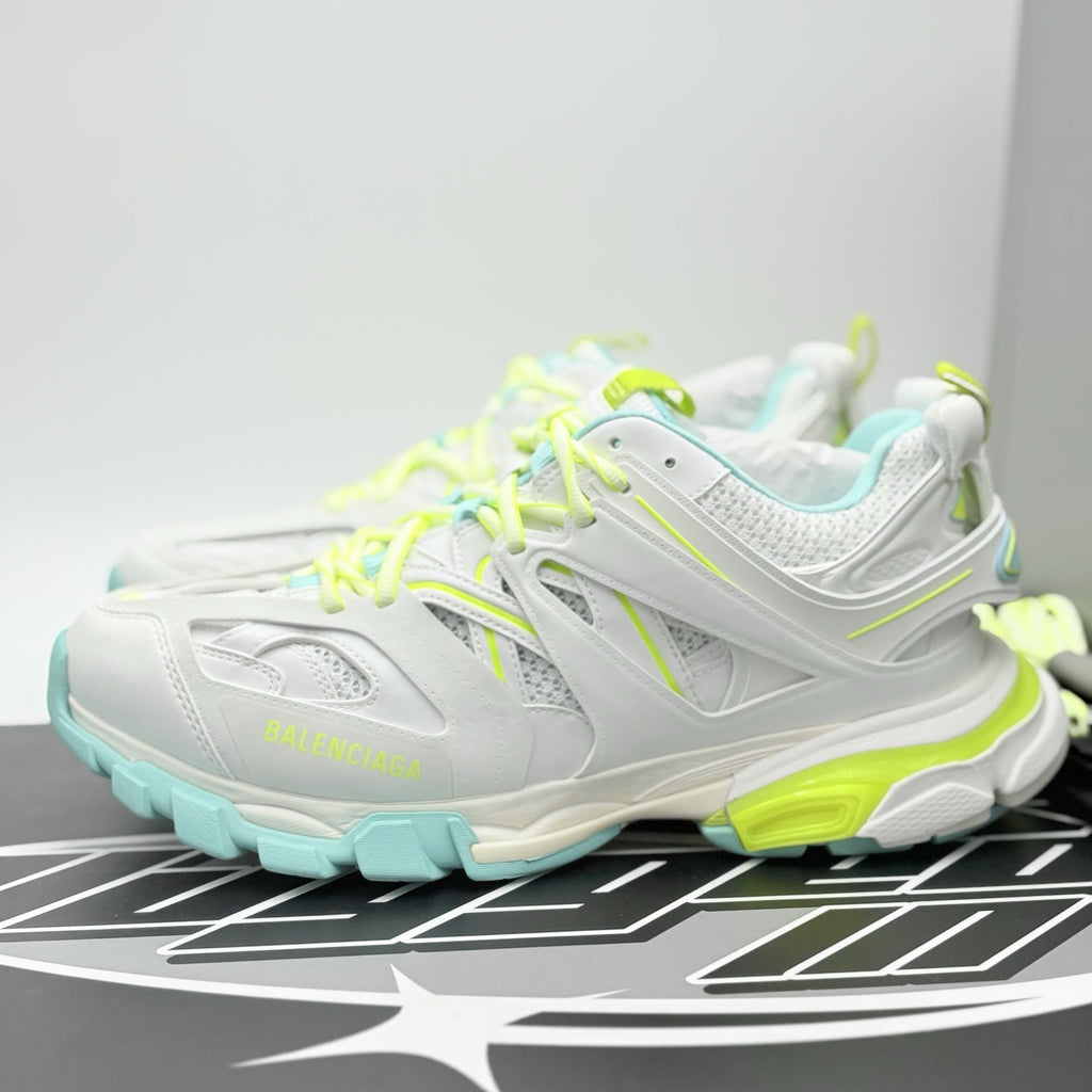 Size 42 (9 US) - Balenciaga Track ' White Yellow Blue ' | BRAND NEW!