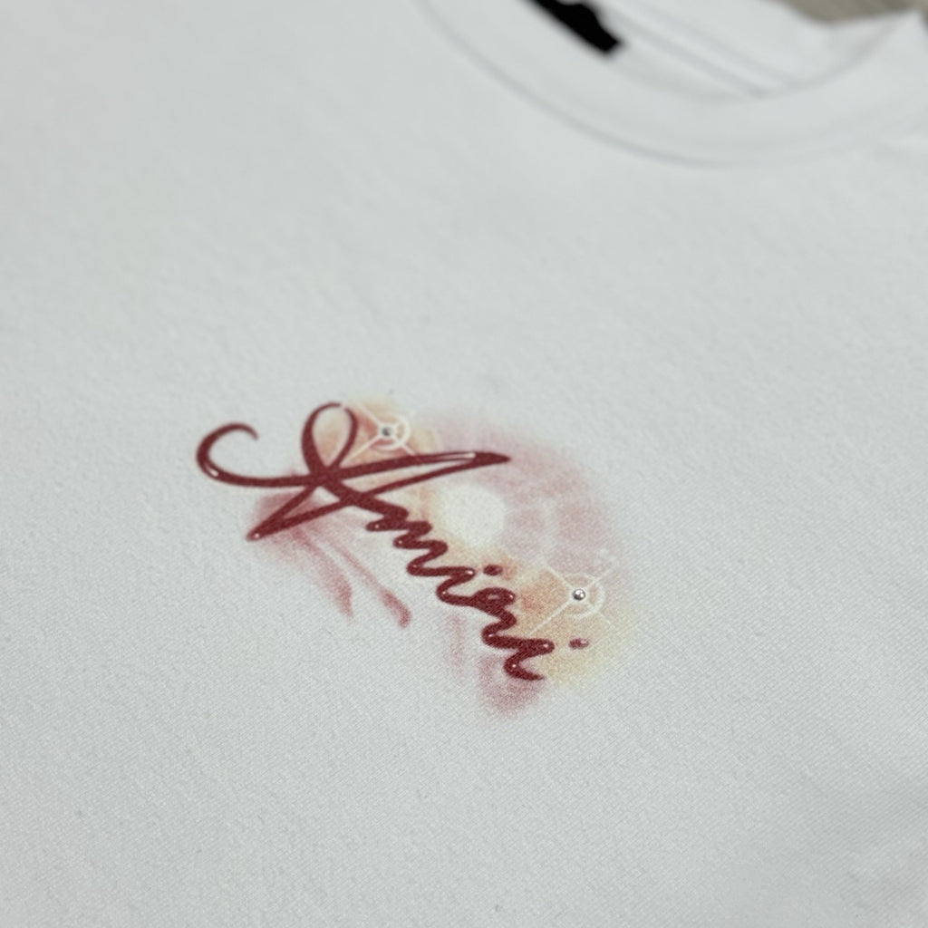 Size M - Amiri Airbrush Cotton T-Shirt ' White ' | GREAT CONDITION!