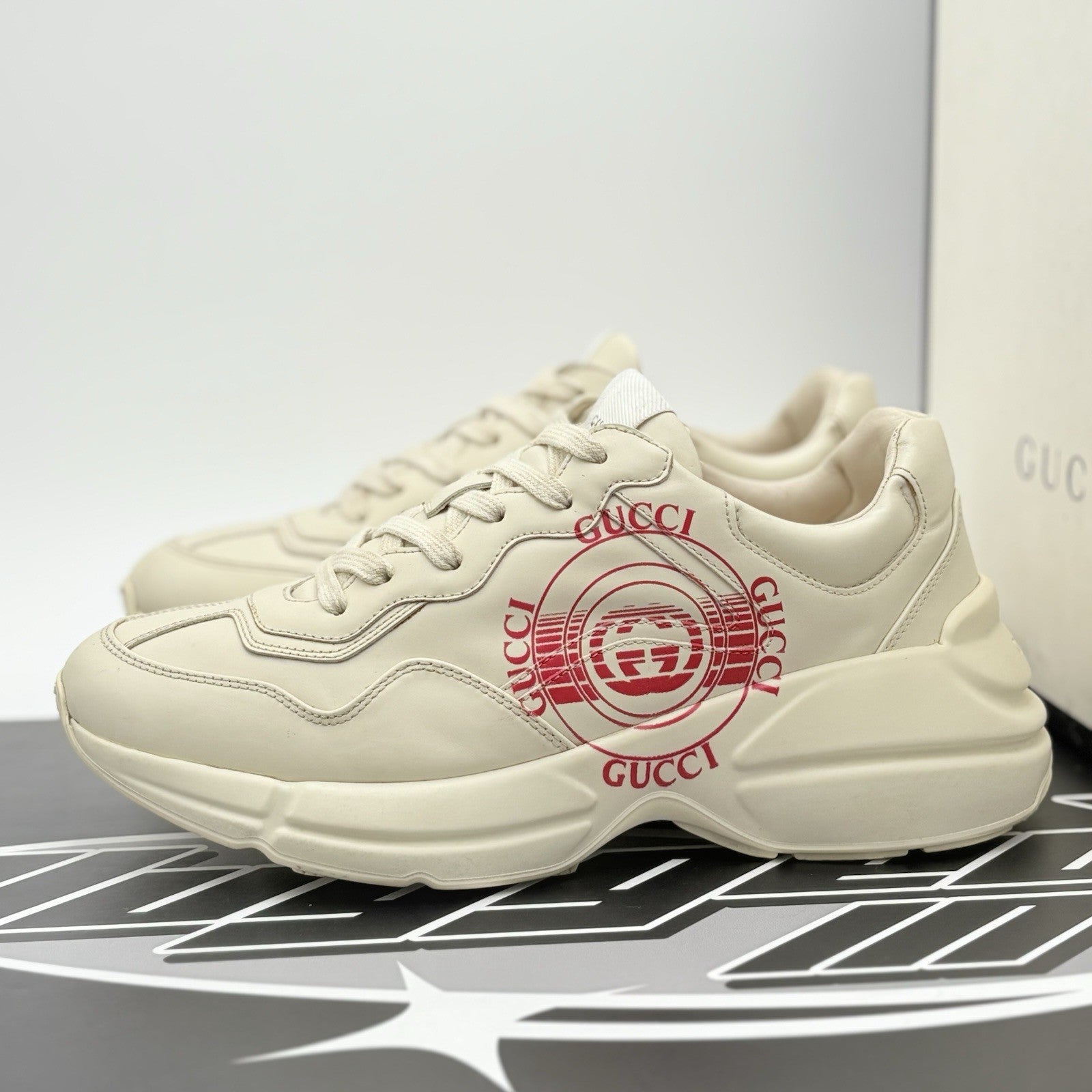 Size 6 G (6.5 US) - Gucci Rhyton ' Interlocking Disk ' | GOOD CONDITION!