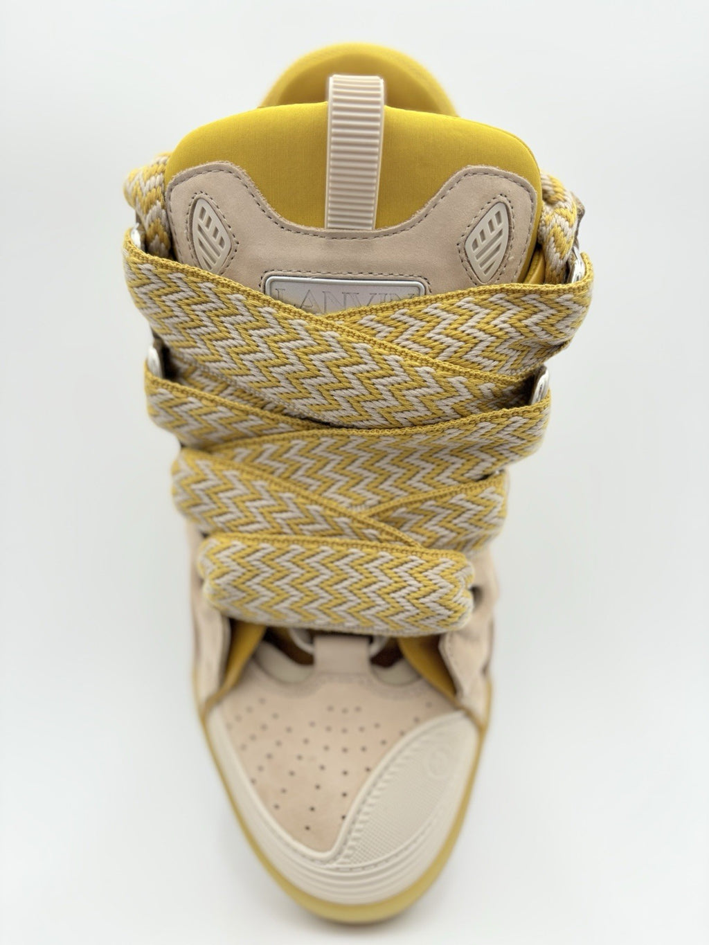 Size 45 (12 US) - Lanvin Curb Sneaker ' Beige Yellow ' | EXCELLENT CONDITION!