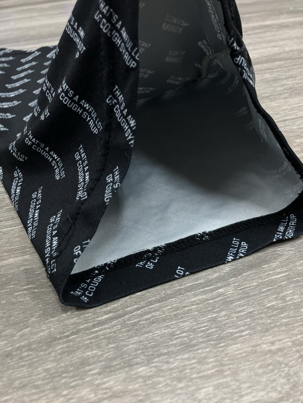 Thats A Awful Lot Of Cough Syrup Neck Scarf ' Black, White ' | BRAND NEW!