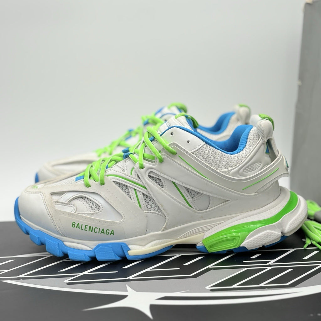 Size 45 (12 US) Balenciaga Track ' White Blue Green ' | GREAT CONDITION | CLEAN
